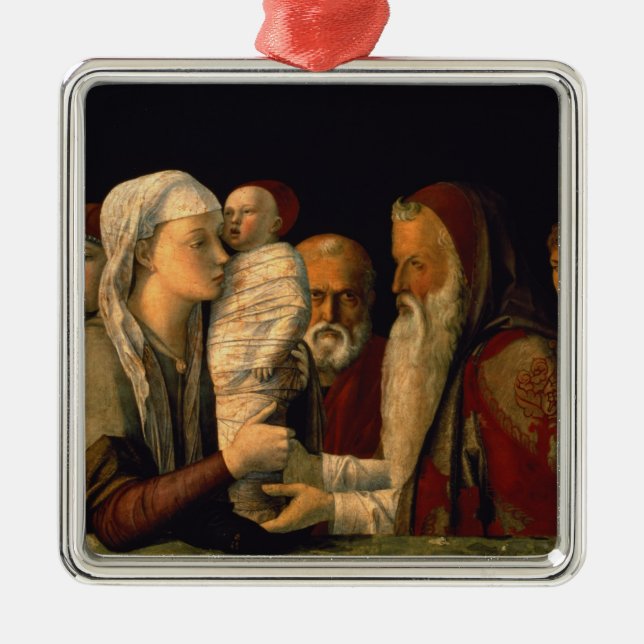 Ornamento De Metal A apresentação de Jesus no templo (Frente)