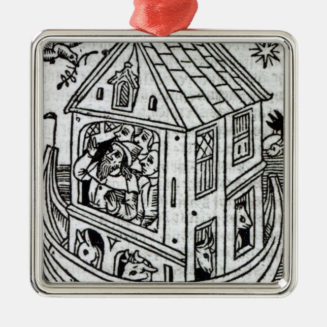 Ornamento De Metal A arca de Noah (Frente)