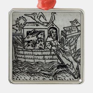 Ornamento De Metal A arca de Noah