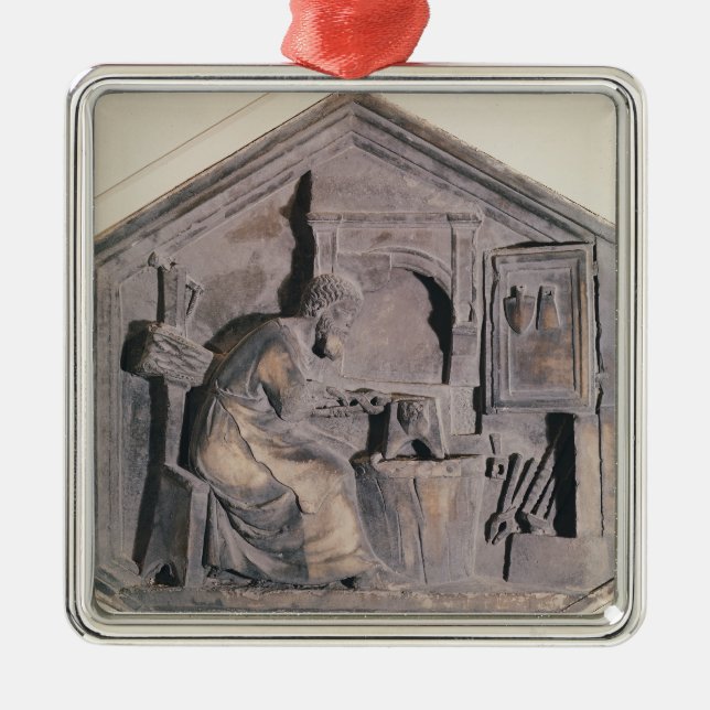 Ornamento De Metal A arte do forjamento, decorativo sextavado (Frente)