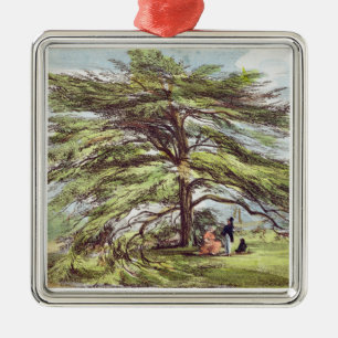 Ornamento De Metal A árvore de cedro de Líbano no arboreto, Kew Gar