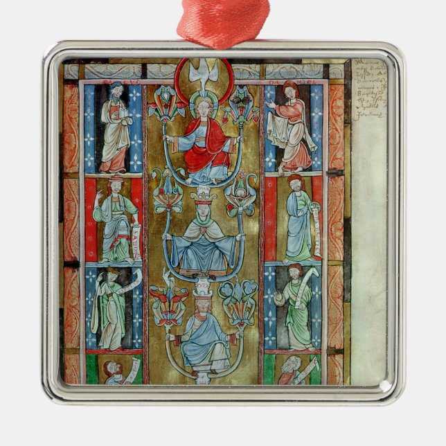 Ornamento De Metal A árvore de Jesse (Frente)