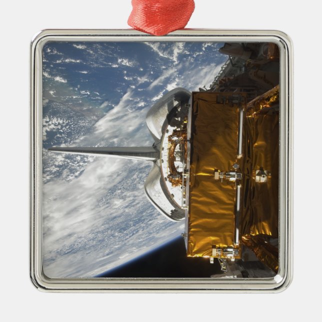 Ornamento De Metal A baía de carga da Space Shuttle Atlantis recuou (Frente)