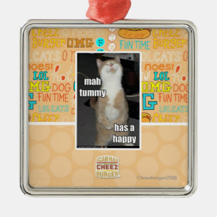 Ornamento De Metal A barriga do Mah tem um feliz