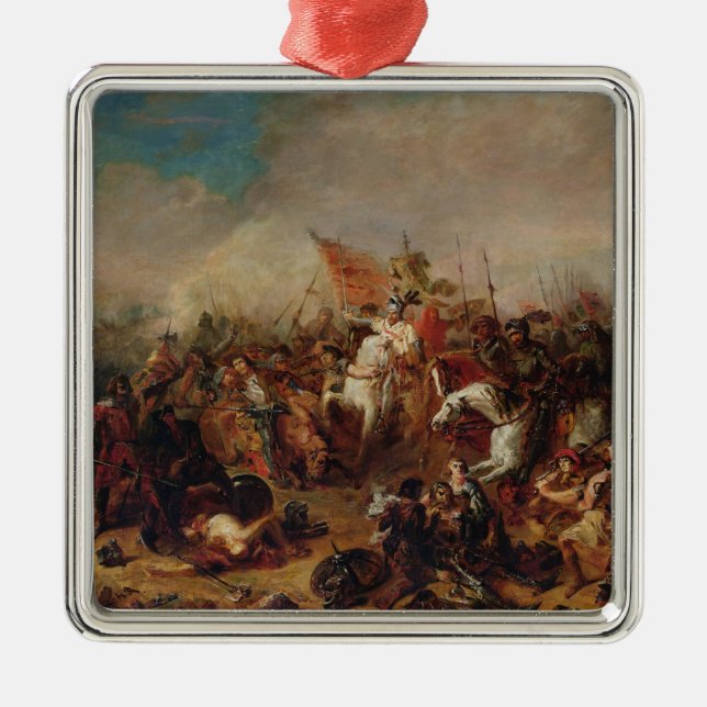 Ornamento De Metal A batalha de Hastings em 1066 (Frente)