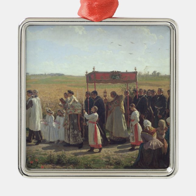 Ornamento De Metal A bênção do trigo no Artois, 1857 (Frente)