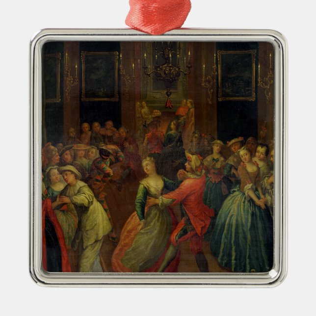 Ornamento De Metal A bola de traje (Frente)