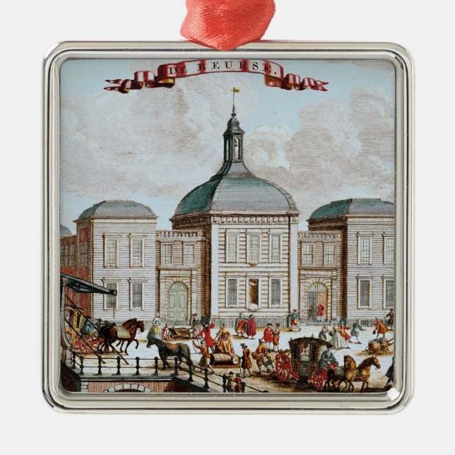 Ornamento De Metal A bolsa de valores, Amsterdão, 1743 (Frente)