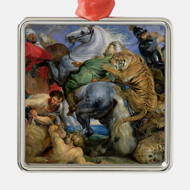 Ornamento De Metal A caça do tigre, c.1616 (Frente)