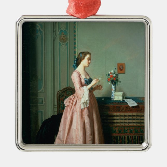 Ornamento De Metal A carta de amor (Frente)