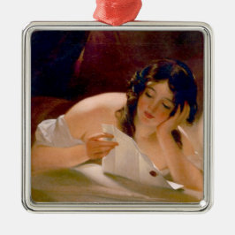 Ornamento De Metal A Carta do Amor (por Thomas Sully)