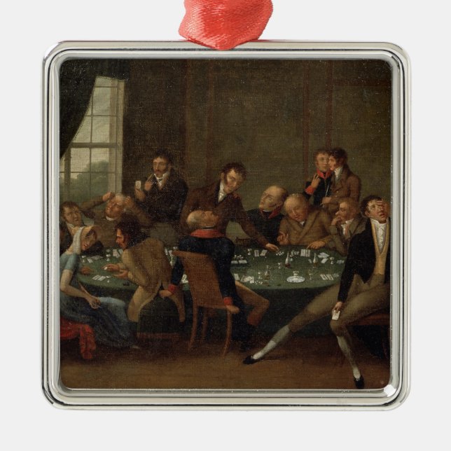 Ornamento De Metal A casa de jogo (Frente)