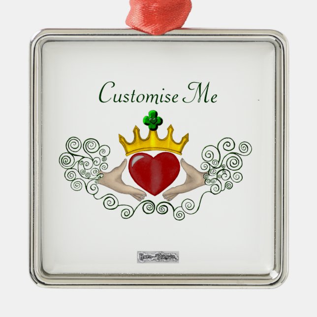Ornamento De Metal A Chave (Cor do Cheio) (Frente)