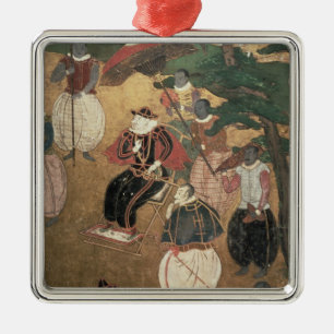 Ornamento De Metal A chegada do português em Japão