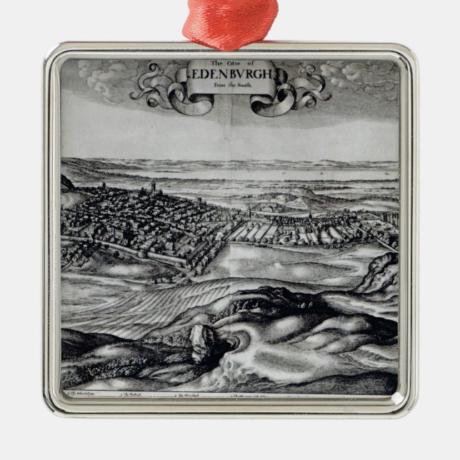 Ornamento De Metal A cidade de Edimburgo do sul (Frente)