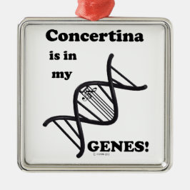 Ornamento De Metal A Concertina Está Nos Meus Genes