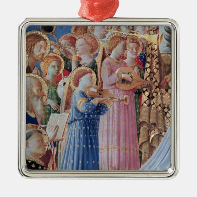 Ornamento De Metal A coroação da virgem (Frente)