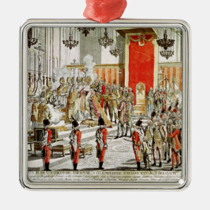 Ornamento De Metal A coroação de Leopold II em Bratislava