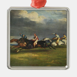Ornamento De Metal A Corrida do Cavalo de Epsom Derby
