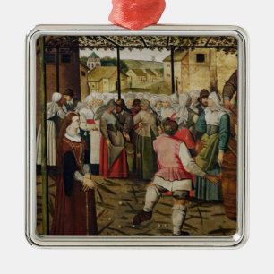 Ornamento De Metal A dança rústica
