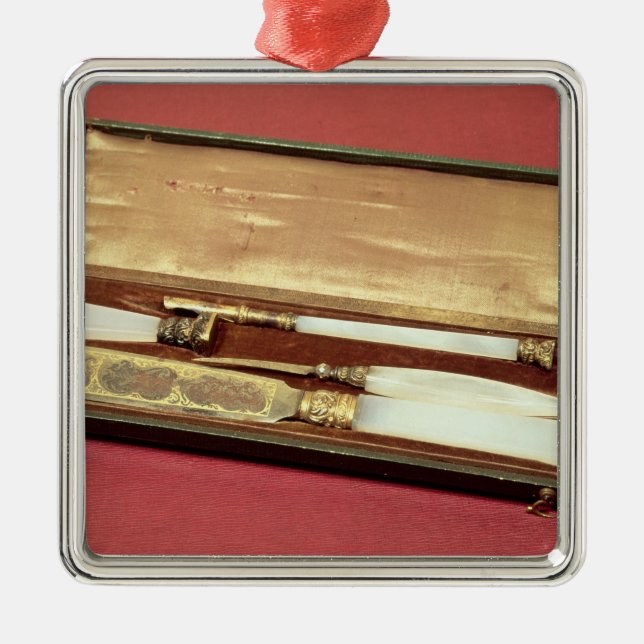 Ornamento De Metal A escrita ajustou-se dado a sua esposa, Eveline (Frente)