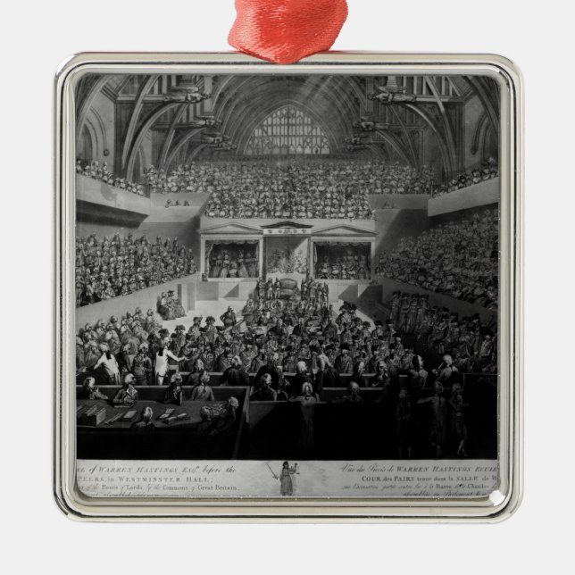 Ornamento De Metal A experimentação de Warren Hastings (Frente)