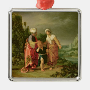 Ornamento De Metal A expulsão de Hagar, 1612