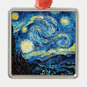 Ornamento De Metal A famosa pintura de Van Gogh, Starry Night