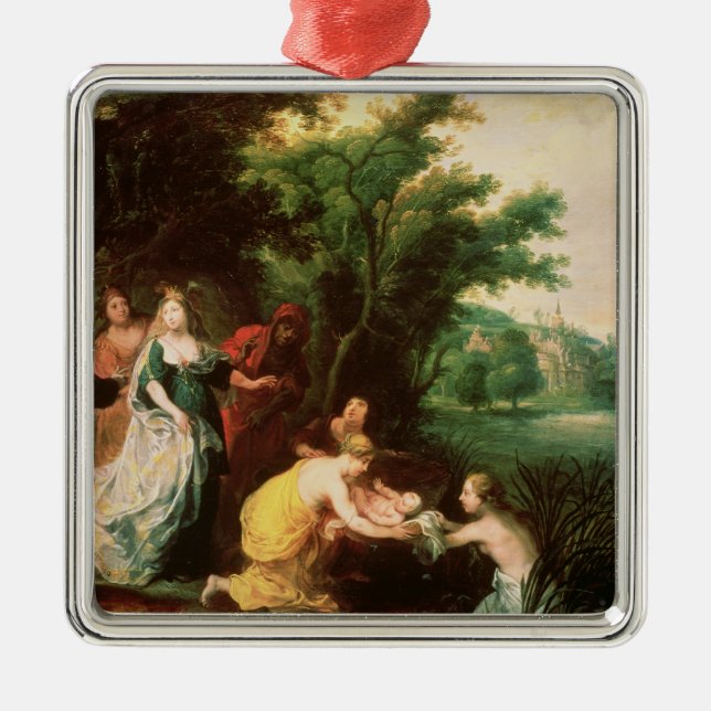 Ornamento De Metal A filha do Pharaoh que descobre Moses (Frente)