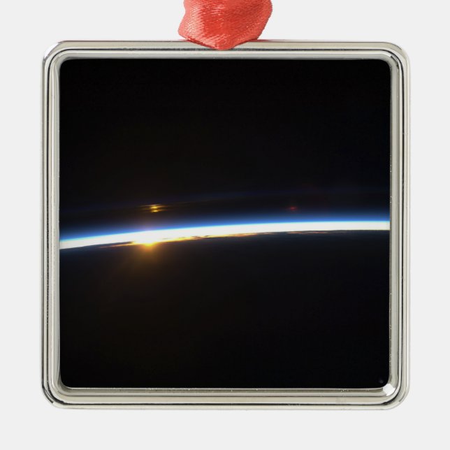 Ornamento De Metal A fina linha da atmosfera terrestre (Frente)