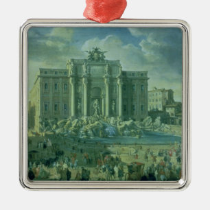 Ornamento De Metal A fonte do Trevi em Roma, 1753-56
