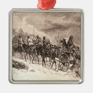 Ornamento De Metal A guerra entre Servia e Bulgária