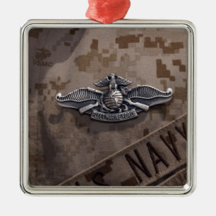 Ornamento De Metal A guerra recrutada da força marinha de frota