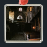 Ornamento De Metal A igreja dos santos Sergius e do Baco<br><div class="desc">Ideia do interior da igreja dos santos Sergius e do Baco | pelo lugar cóptico da arte de |: Número de coleção egípcio da imagem do artista | do Cairo,  Egipto |: BAL53280</div>