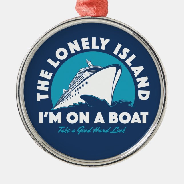 Ornamento De Metal A ilha só - tome um olhar (Frente)