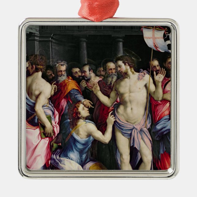 Ornamento De Metal A incredulidade de St Thomas, c.1547 (Frente)