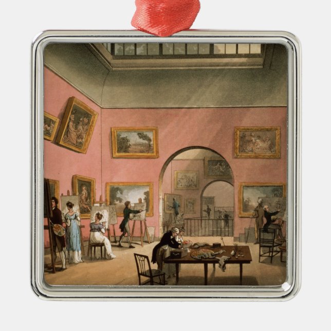 Ornamento De Metal A instituição britânica, alameda do nuvem (Frente)