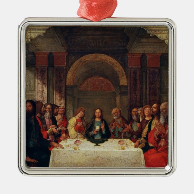 Ornamento De Metal A instituição do Eucaristia, c.1490 (Frente)