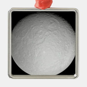 Ornamento De Metal A lua gelada de Saturno Rhea