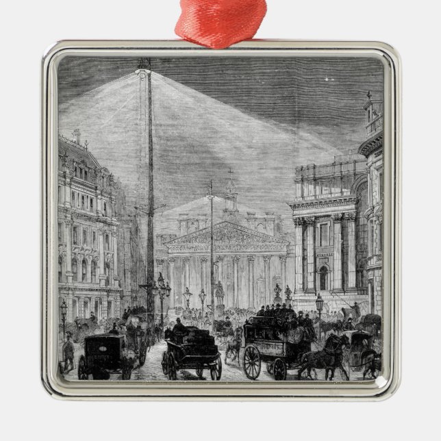 Ornamento De Metal A luz elétrica na casa de mansão (Frente)