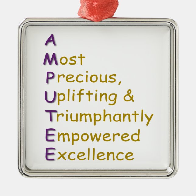 ORNAMENTO DE METAL A.M.P.U.T.E.E. (Frente)