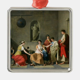 Ornamento De Metal A mãe do Gracchi, c.1780