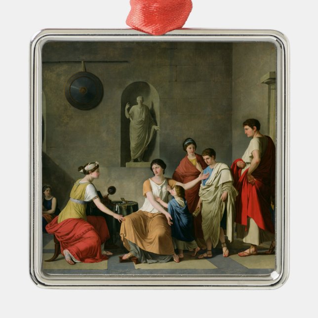 Ornamento De Metal A mãe do Gracchi, c.1780 (Frente)