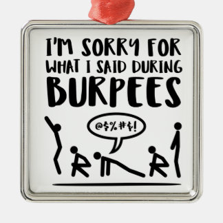 Ornamento De Metal A malhação pesarosa disse Burpees