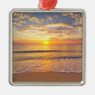 Ornamento De Metal A manhã Sun no beira-mar