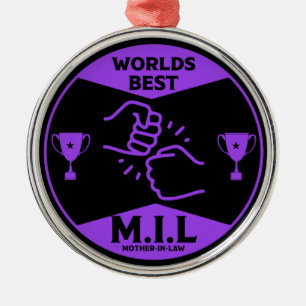 Ornamento De Metal A melhor sogra do mundo