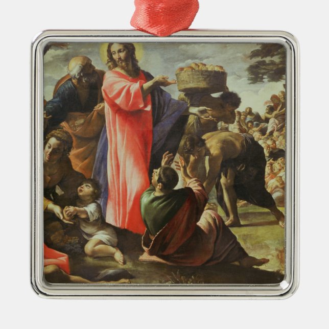 Ornamento De Metal A multiplicação dos nacos e dos peixes (Frente)