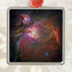 Ornamento De Metal A Nebulosa de Órion - Rosa