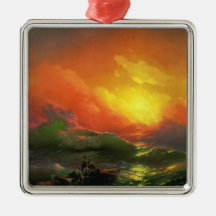 A Nona Onda (Mar de Tempestade com Sunset Vermelho