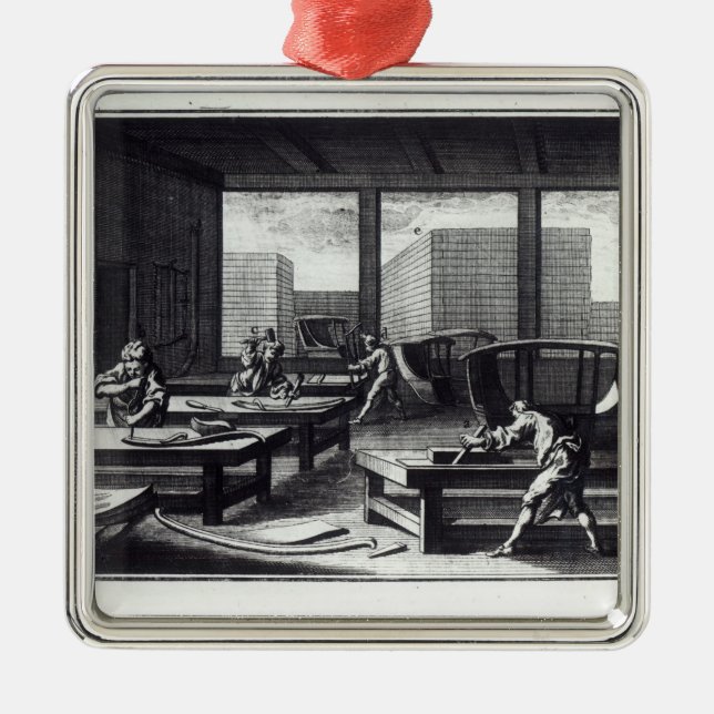 Ornamento De Metal A oficina do marceneiro (Frente)